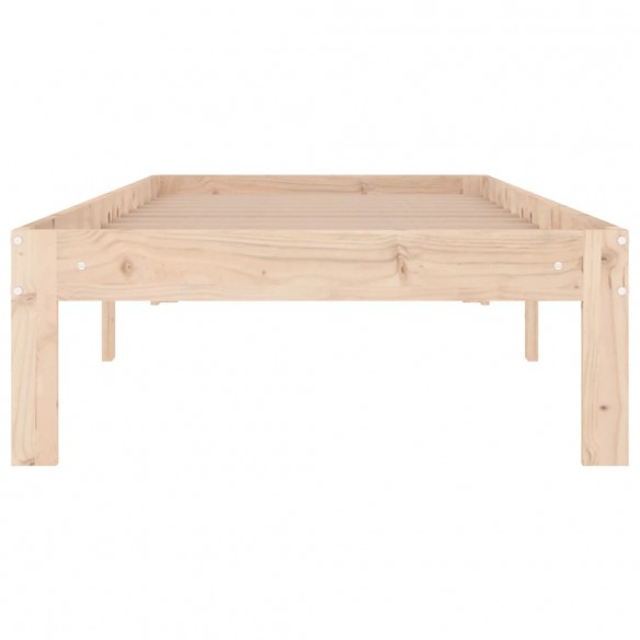 Cadre de lit bois massif 75x190 cm petit simple