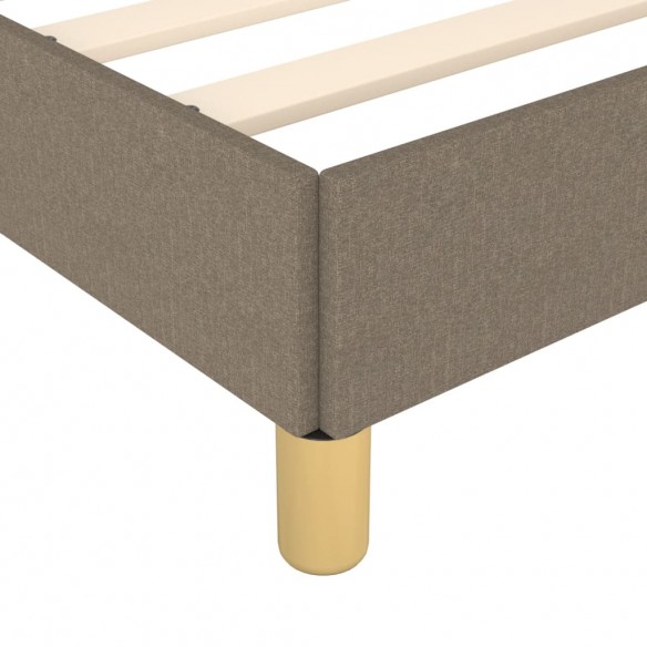 Cadre de lit Taupe 80x200 cm Tissu