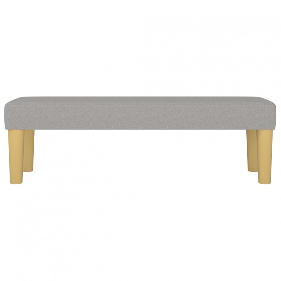 Banc Gris clair 100x30x30 cm Tissu