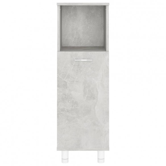 Armoire de salle de bain Gris béton 30x30x95 cm Aggloméré