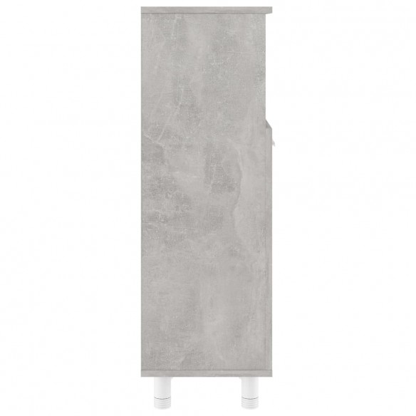 Armoire de salle de bain Gris béton 30x30x95 cm Aggloméré