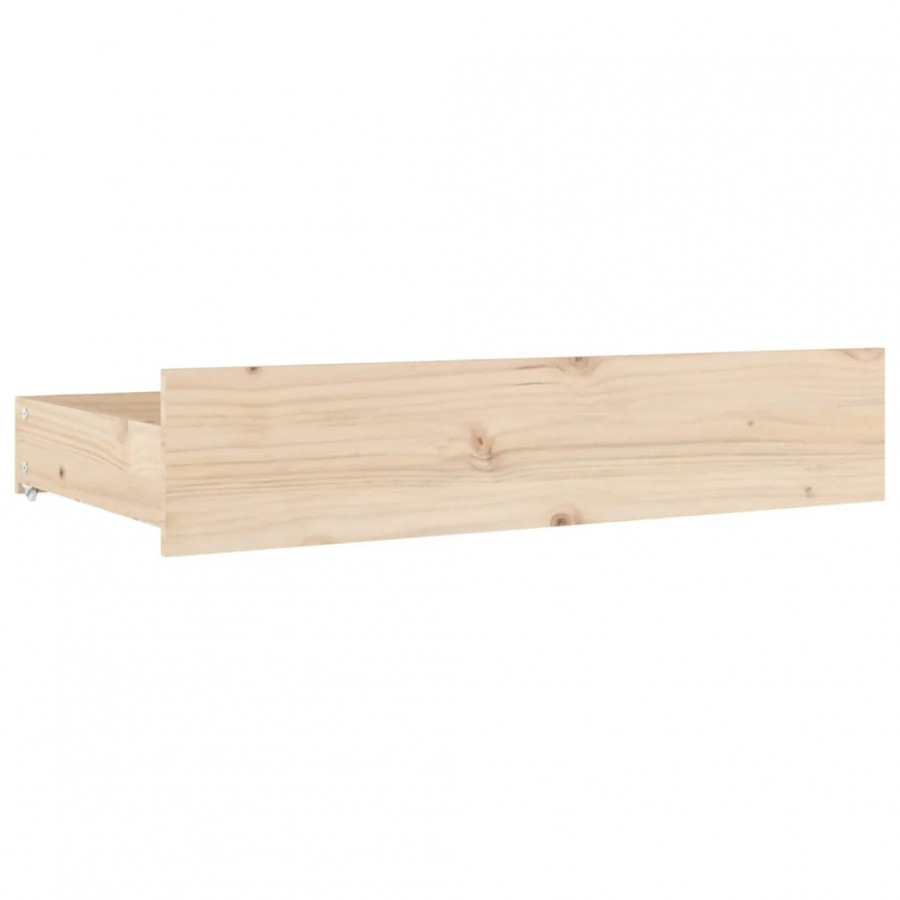 Tiroirs de lit 4 pcs Bois de pin massif Tiroirs de lit 4 pcs Bois de pin massif