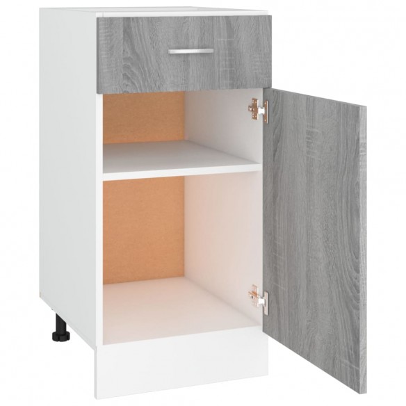 Armoire de plancher à tiroir Sonoma gris 40x46x81,5 cm