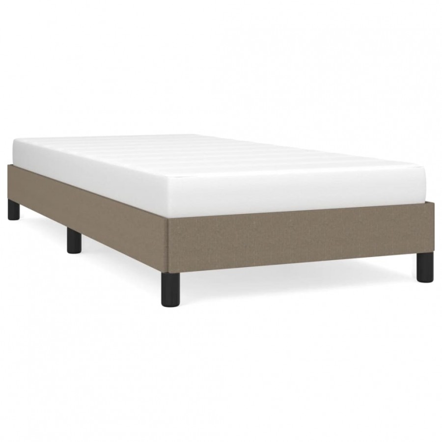 Lit Taupe 90x200 cm Tissu Lit Taupe 90x200 cm Tissu