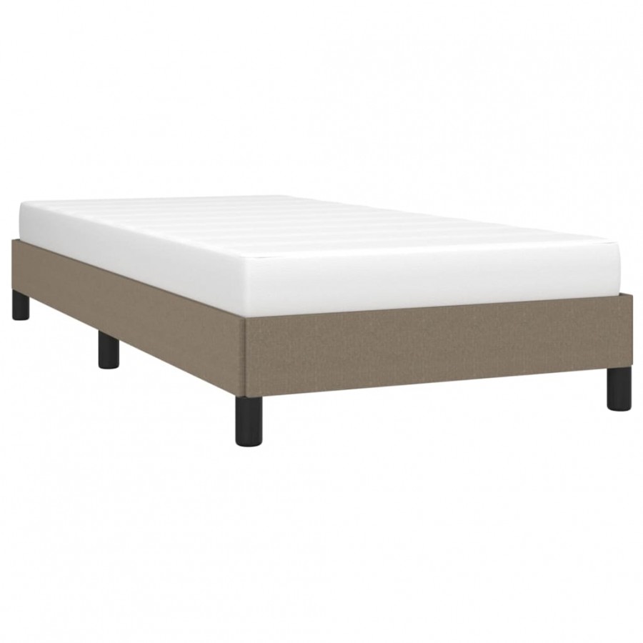 Lit Taupe 90x200 cm Tissu Lit Taupe 90x200 cm Tissu