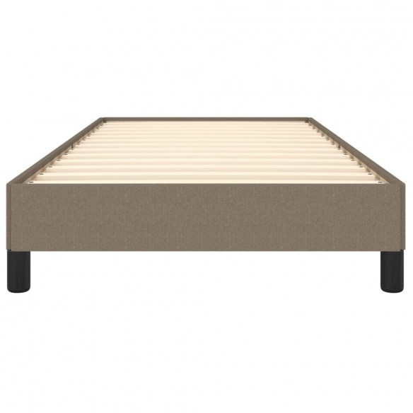 Lit Taupe 90x200 cm Tissu