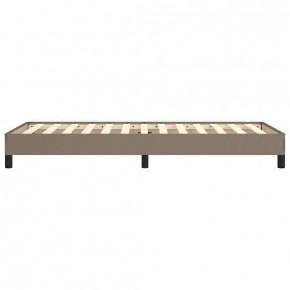 Lit Taupe 90x200 cm Tissu