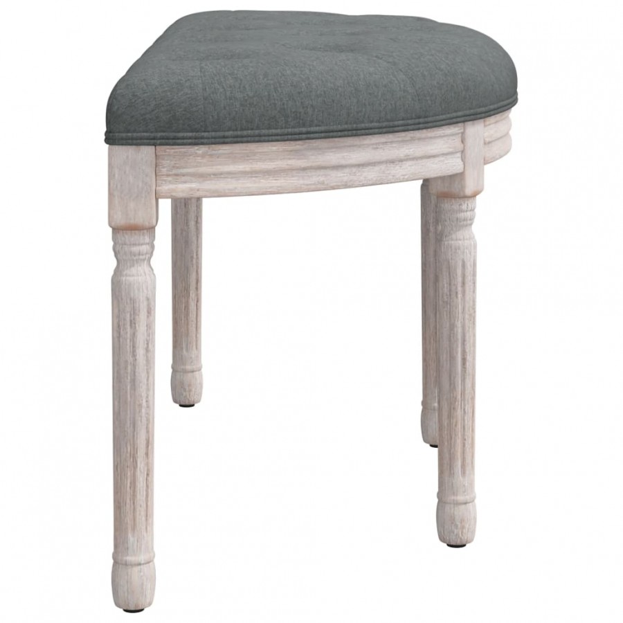 Banc Gris foncé 81,5x41x49 cm Tissu Banc Gris foncé 81,5x41x49 cm Tissu