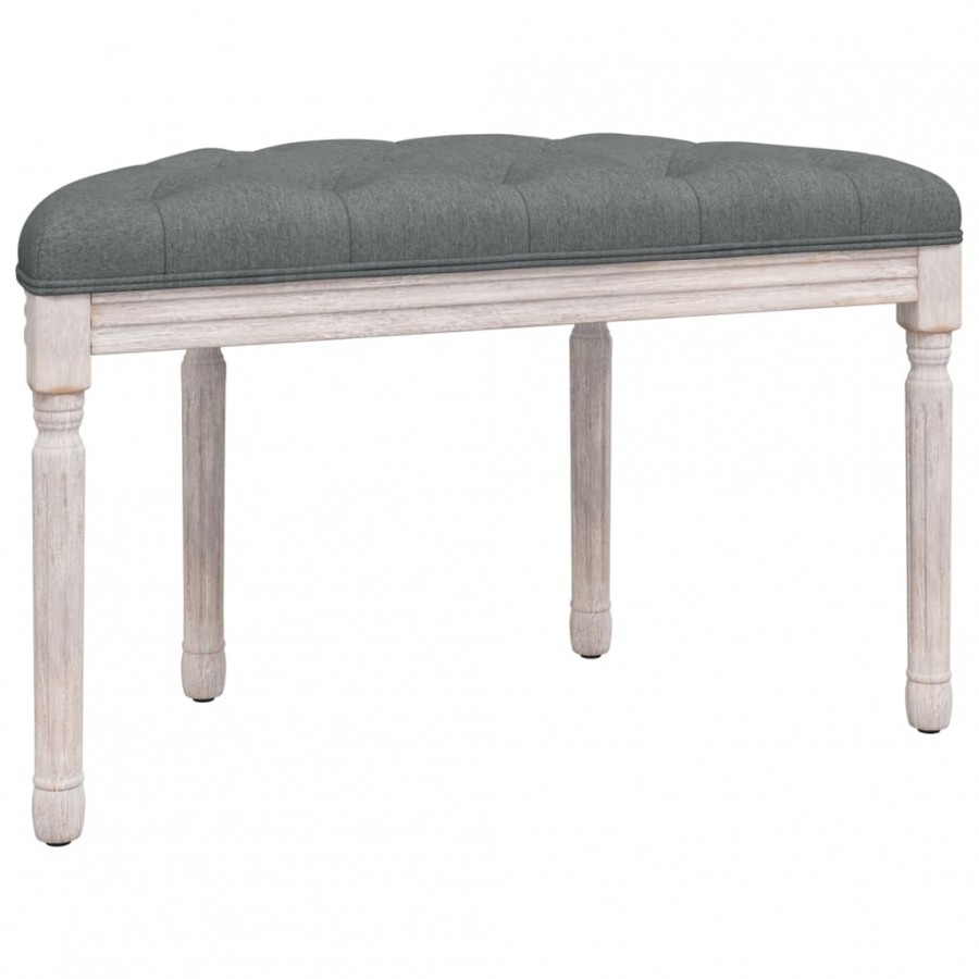 Banc Gris foncé 81,5x41x49 cm Tissu Banc Gris foncé 81,5x41x49 cm Tissu