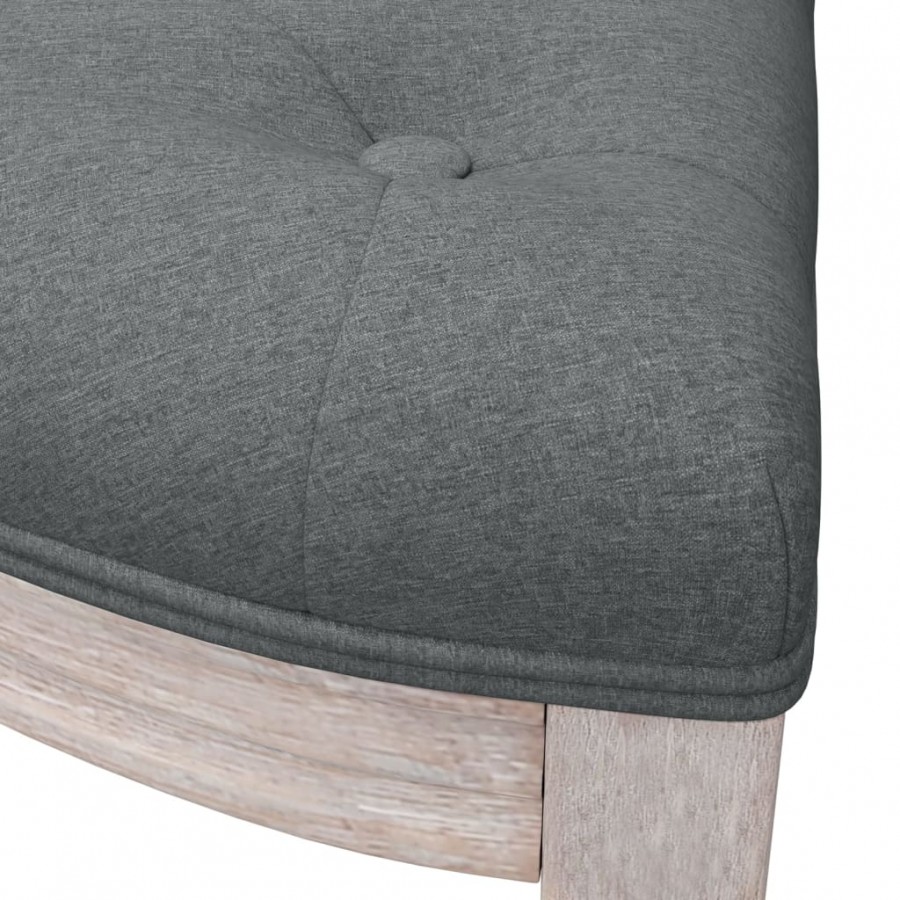 Banc Gris foncé 81,5x41x49 cm Tissu Banc Gris foncé 81,5x41x49 cm Tissu