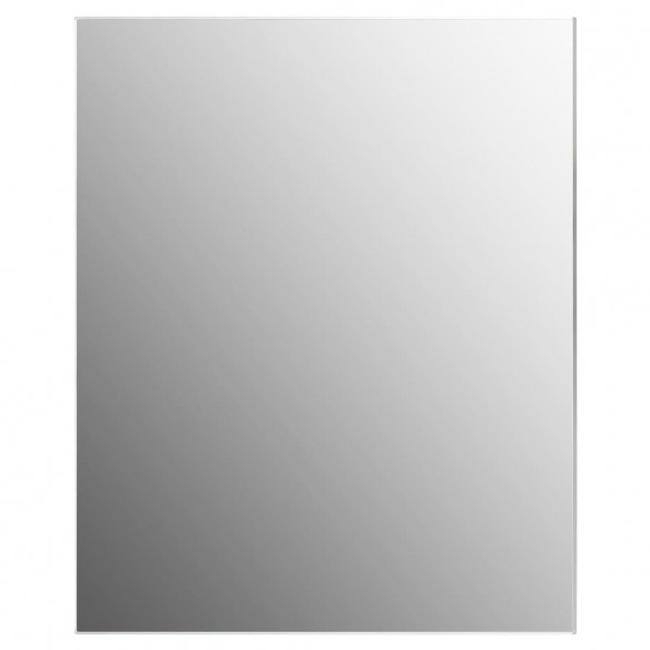 Miroir mural sans cadre avec lampes LED Rectangulaire Verre