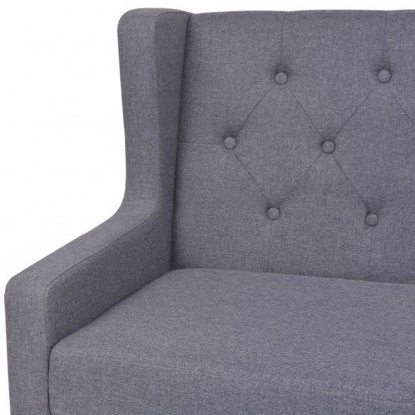 Canapé à 3 places tissu gris
