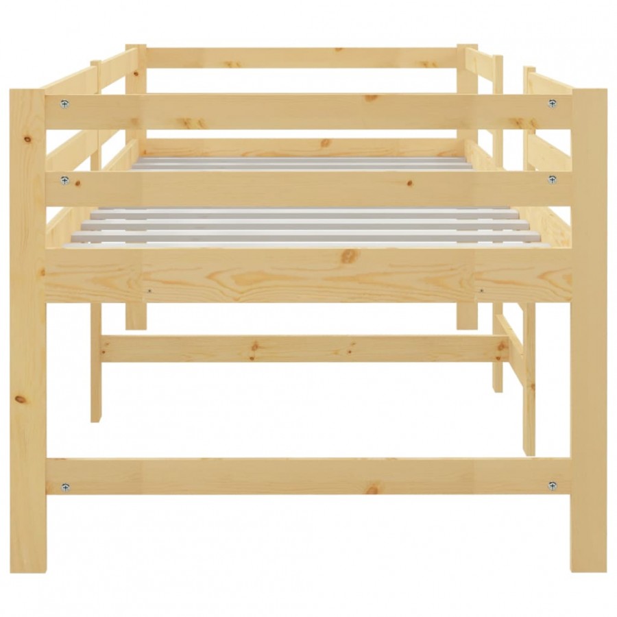 Lit 90x200 cm Bois de pin massif