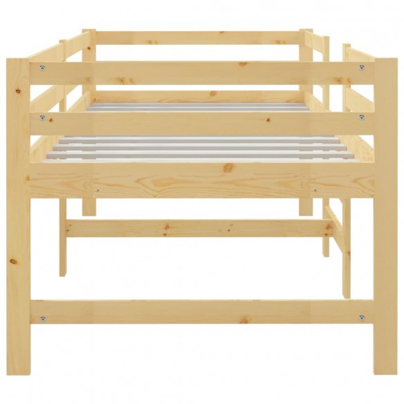 Lit 90x200 cm Bois de pin massif