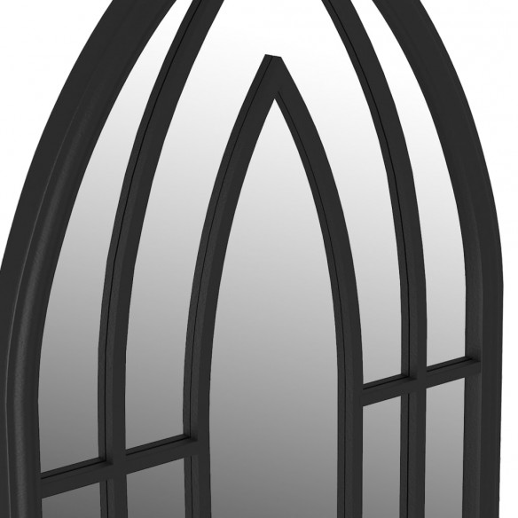 Miroir Noir 100x45 cm Fer pour utilisation à l'intérieur