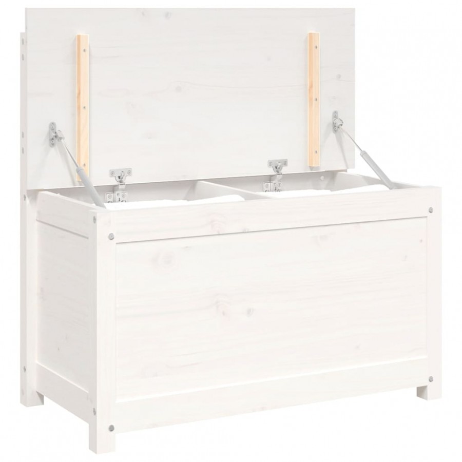 Banc Blanc 80x41x77 cm Bois de pin massif Banc Blanc 80x41x77 cm Bois de pin massif