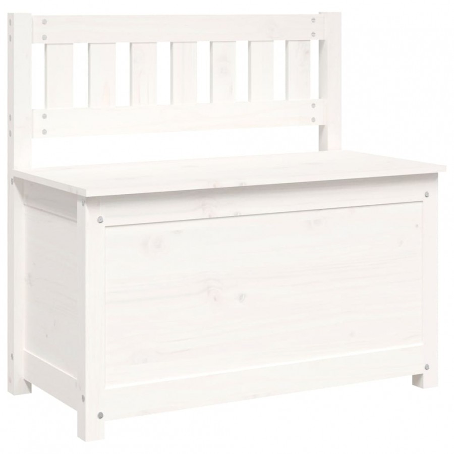 Banc Blanc 80x41x77 cm Bois de pin massif Banc Blanc 80x41x77 cm Bois de pin massif