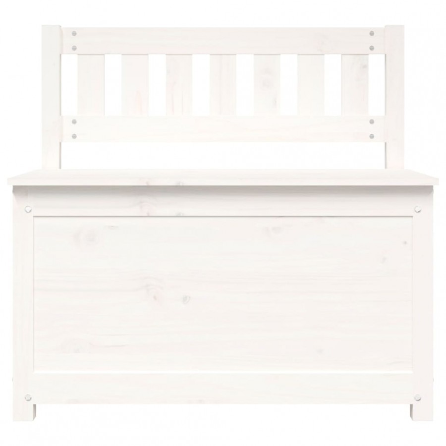 Banc Blanc 80x41x77 cm Bois de pin massif Banc Blanc 80x41x77 cm Bois de pin massif
