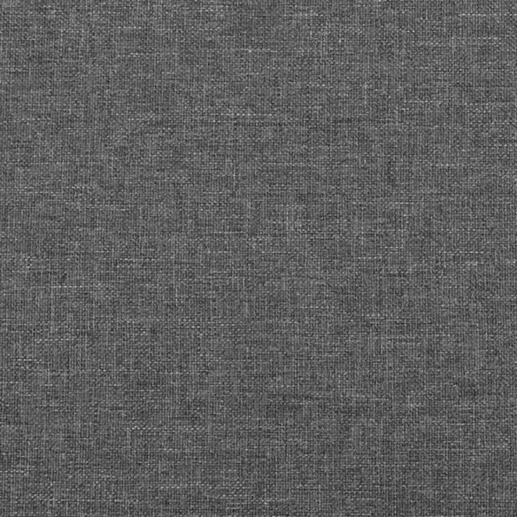 Tête de lit avec oreilles Gris foncé 93x16x118/128 cm Tissu