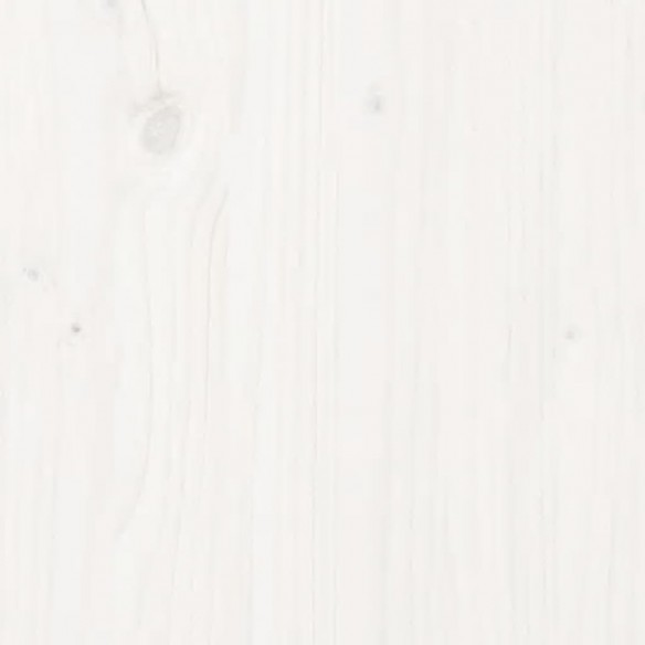 Cadre de lit Blanc Bois massif 120x200 cm