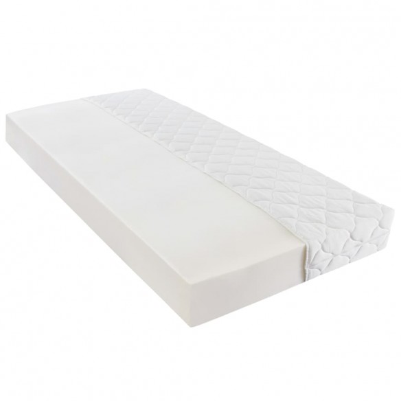 Lit avec matelas Noir Similicuir 160 x 200 cm