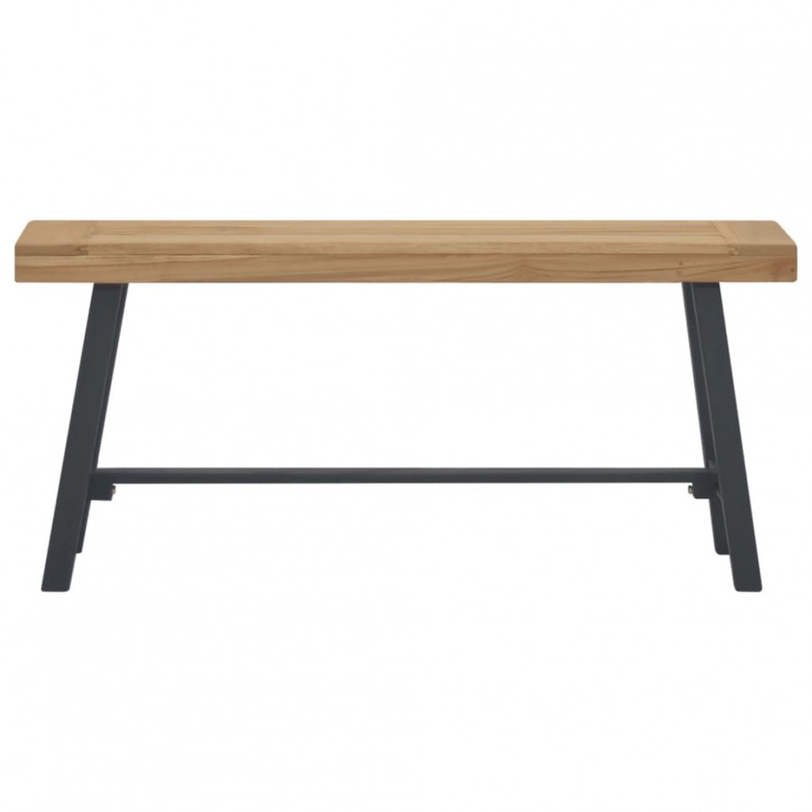 Banc 110 cm Bois massif de teck