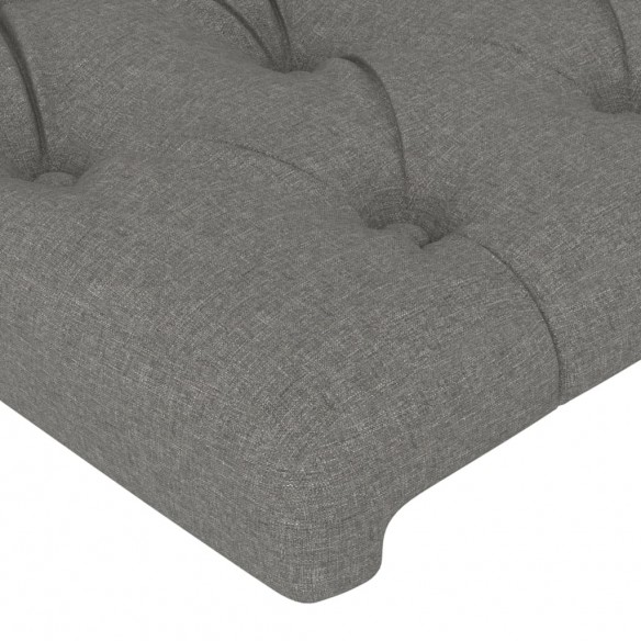 Têtes de lit 2 pcs Gris foncé 80x7x78/88 cm Tissu