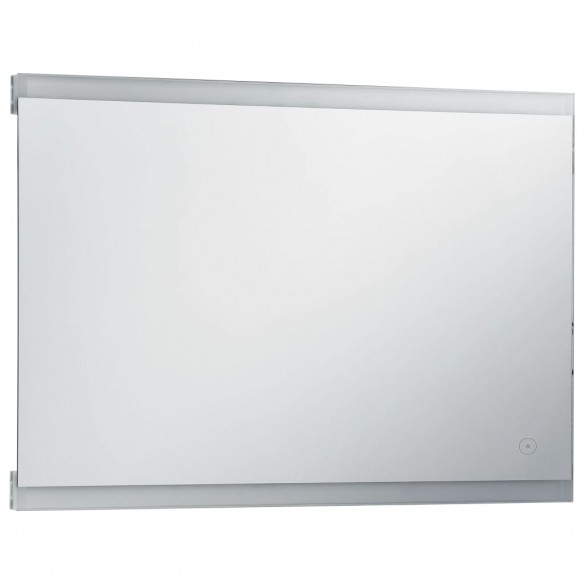 Miroir mural à LED de salle de bain et capteur tactile 100x60cm