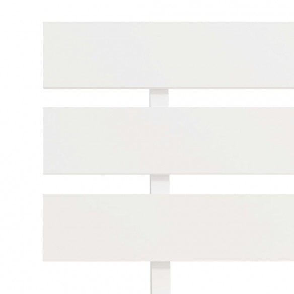 Cadre de lit Blanc Bois de pin massif 100 x 200 cm