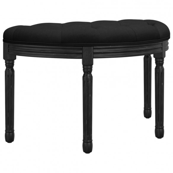 Banc Noir 81,5x41x49 cm Velours