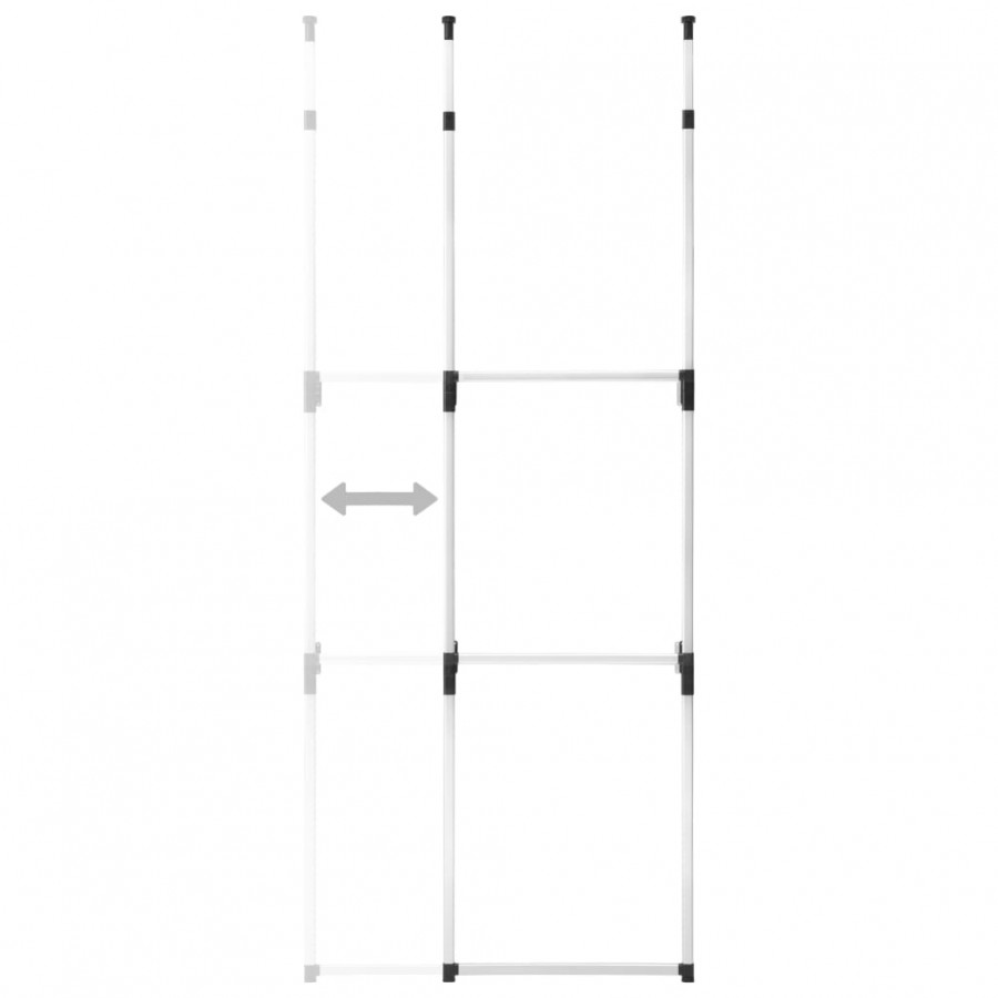 Système de garde-robe télescopique avec barres Aluminium