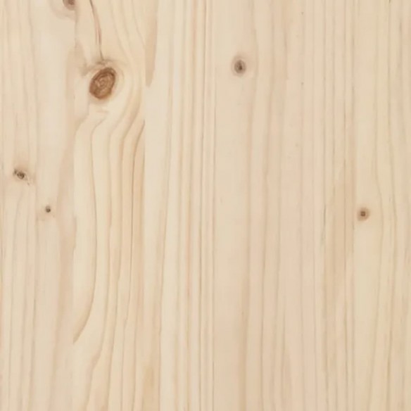 Cadre de lit 135x190 cm double bois massif de pin