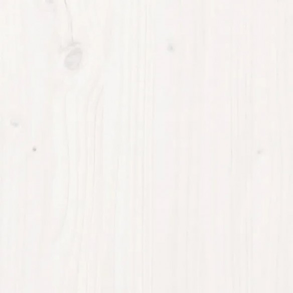 Tête de lit Blanc 145,5x4x100 cm Bois massif de pin