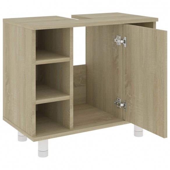 Armoire de salle de bain Chêne sonoma 60x32x53,5 cm Aggloméré