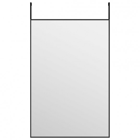 Miroir de porte Noir 40x60 cm Verre et aluminium