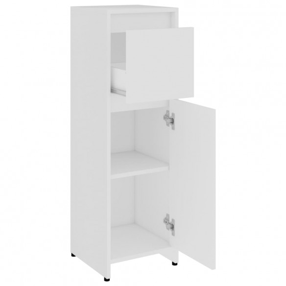 Armoire de salle de bain Blanc 30x30x95 cm Aggloméré