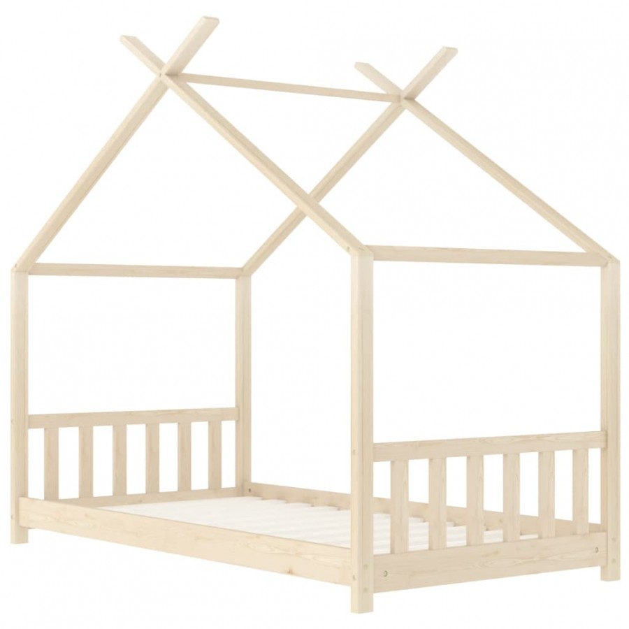Lit d'enfant Bois de pin massif 70x140 cm Lit d'enfant Bois de pin massif 70x140 cm