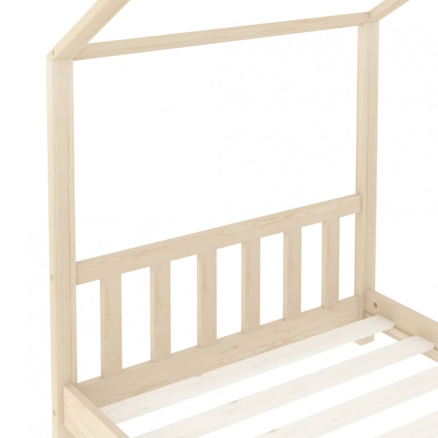 Lit d'enfant Bois de pin massif 70x140 cm Lit d'enfant Bois de pin massif 70x140 cm