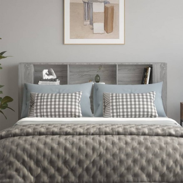 Armoire de tête de lit Sonoma gris 180x18,5x104,5 cm