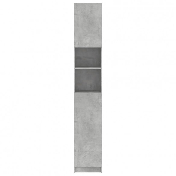 Armoire de salle de bain Gris béton 32x25,5x190 cm Aggloméré