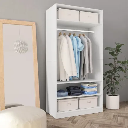 Garde-robe Blanc 100 x 50 x 200 cm