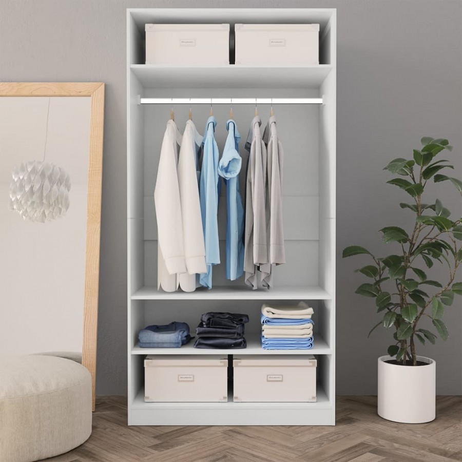 Garde-robe Blanc 100 x 50 x 200 cm 
