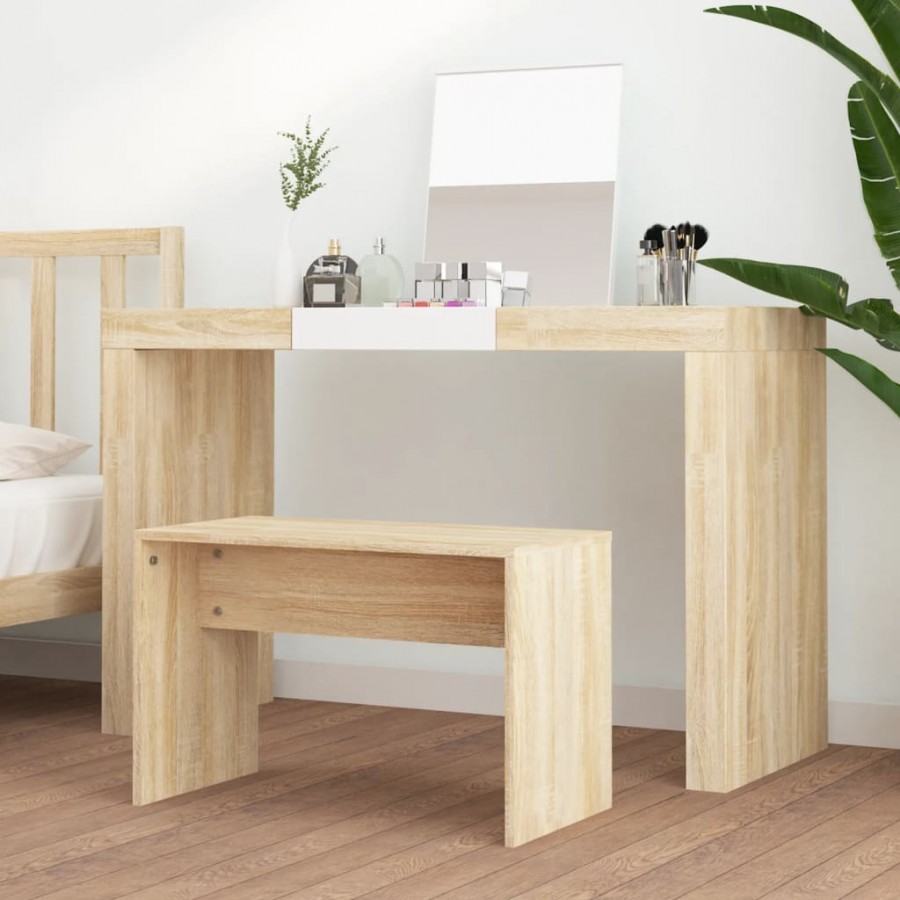 Tabouret de toilette Chêne sonoma 70x35x45 cm 
