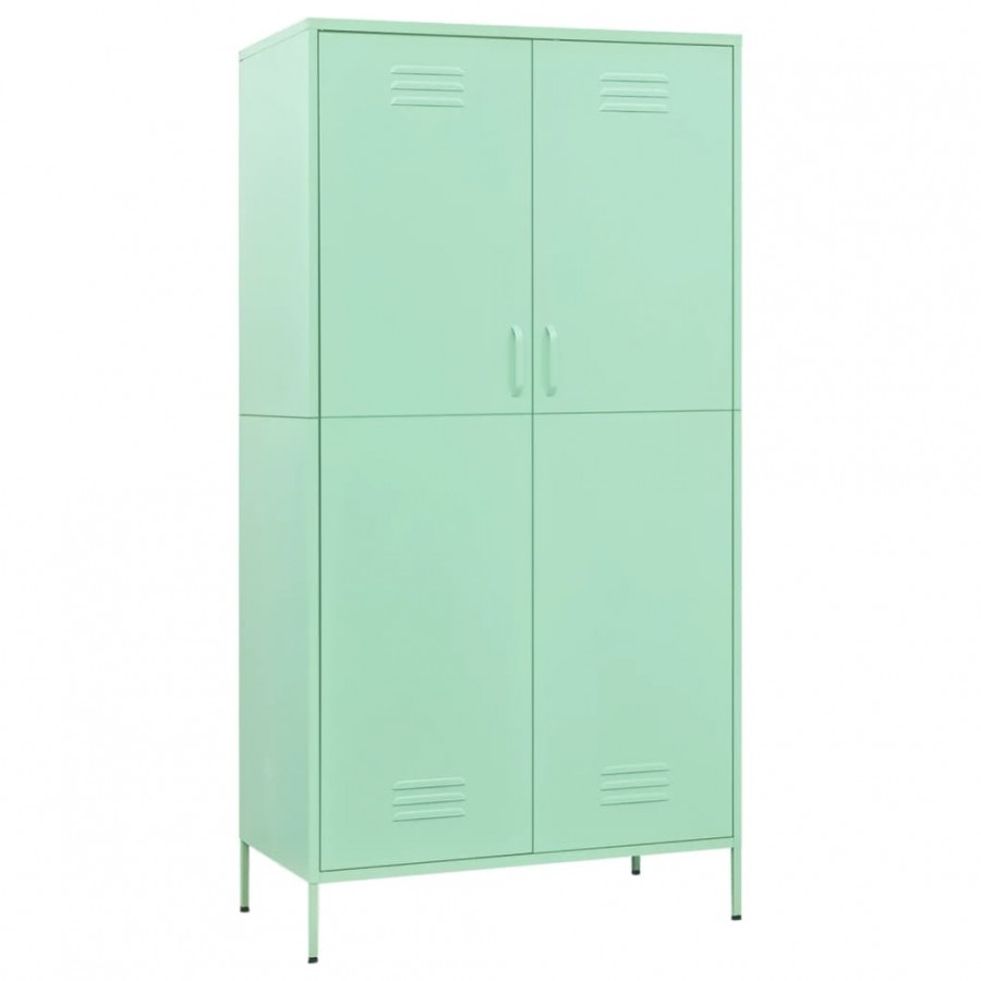 Garde-robe Vert menthe 90x50x180 cm Acier