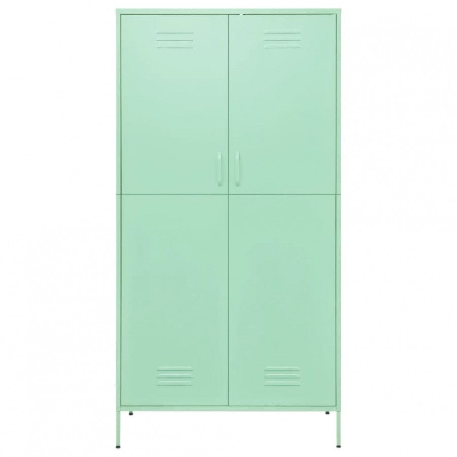 Garde-robe Vert menthe 90x50x180 cm Acier