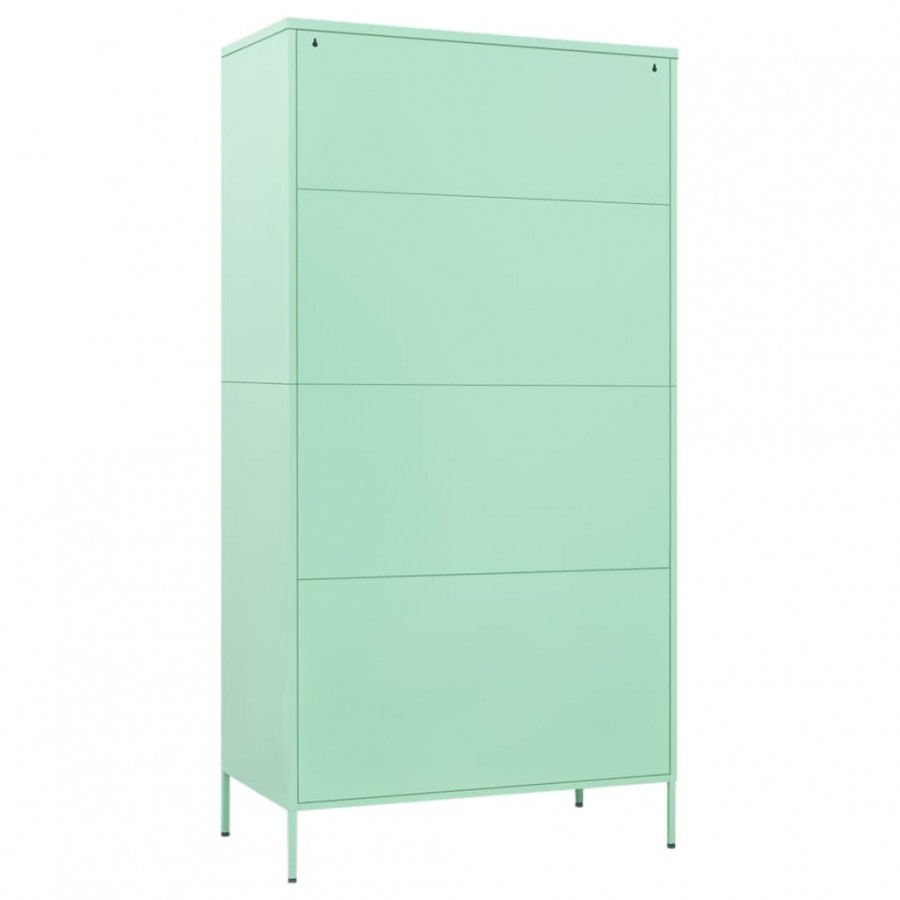 Garde-robe Vert menthe 90x50x180 cm Acier