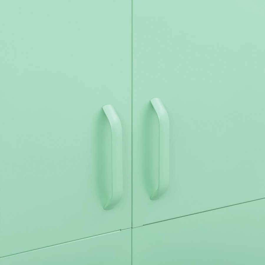Garde-robe Vert menthe 90x50x180 cm Acier