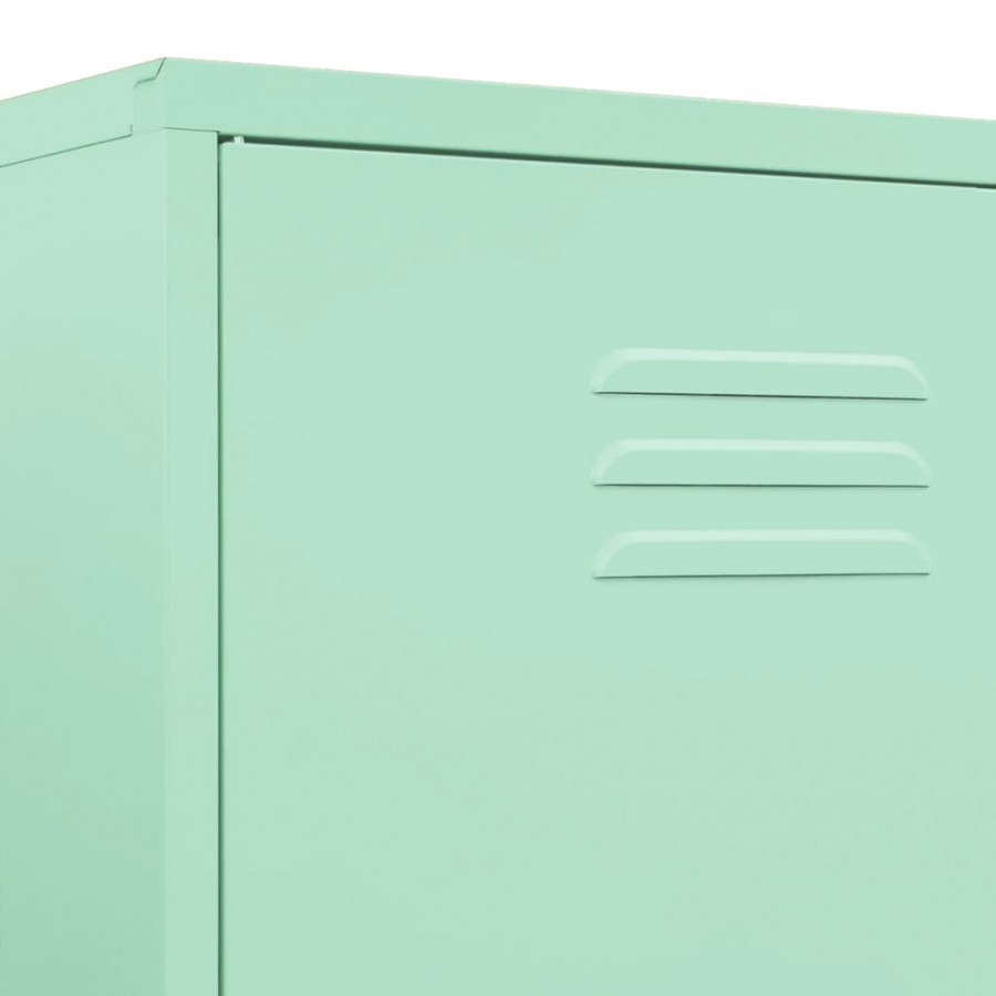 Garde-robe Vert menthe 90x50x180 cm Acier