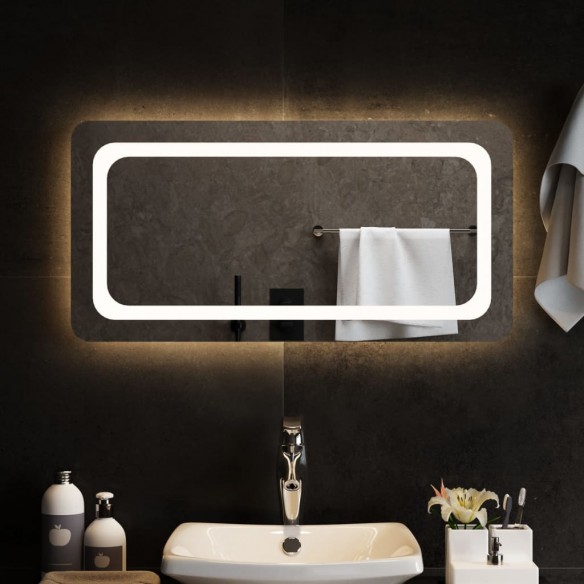 Miroir de salle de bain à LED 80x40 cm