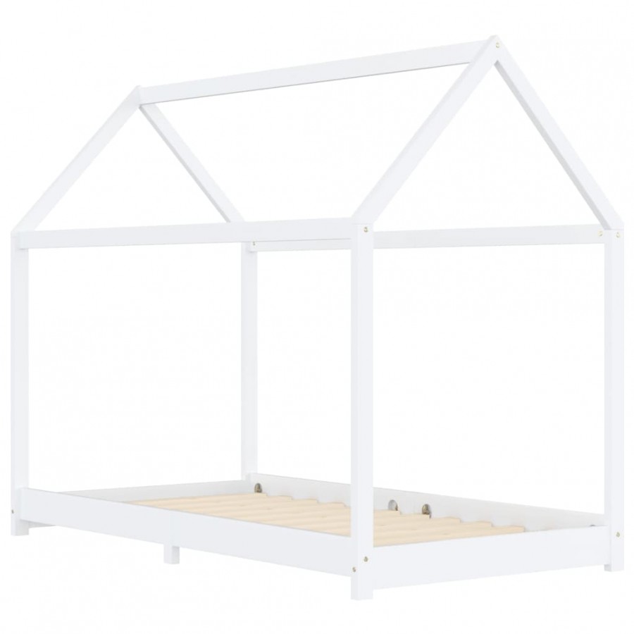 Lit d'enfant Blanc Bois de pin massif 90 x 200 cm Lit d'enfant Blanc Bois de pin massif 90 x 200 cm